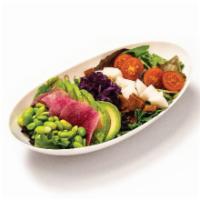 IPPUDO Salad (Full Size) · Cobb style salad with seasonal mixed greens. Choice of Spicy Gobo or Papaya Ginger