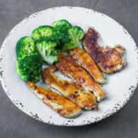 Blackened Chicken and Broccoli · No guilt here-eat healthy and feel great. Blackened chicken tenders served with broccoli.