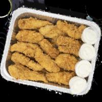 10 Chicken Fingers · 10 hand-breaded chicken fingers. Includes your choice of sauce