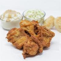6 PC Family Basket · 6 pieces of our famous chicken served with 2 sides of mashed potatoes and gravy, 2 sides of ...