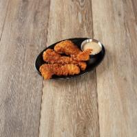 3 Pieces Chicken Fingers · Served with honey mustard or BBQ sauce.