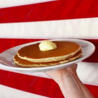 Buttermilk Pancake · Light and fluffy buttermilk pancakes griddled to a golden brown and served with a side of wh...