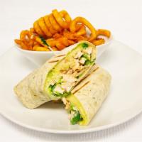 Park Avenue Wrap · Spicy grilled chicken, guacamole, Jack cheese, lettuce and salsa mayo.