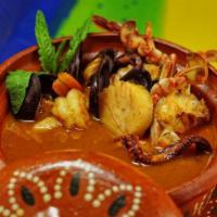 7 Mares Soup · Generous seafood soup made from fresh stock. Fish, crab meat, shrimp, scallops, octopus and ...
