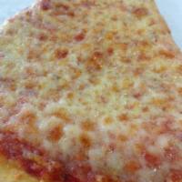 Plain Cheese Pizza · Add toppings for an additional charge.