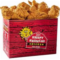 Chicken and Tenders · 12 pieces chicken mix, 6 pieces Cajun tenders, 6 biscuits and family fries.