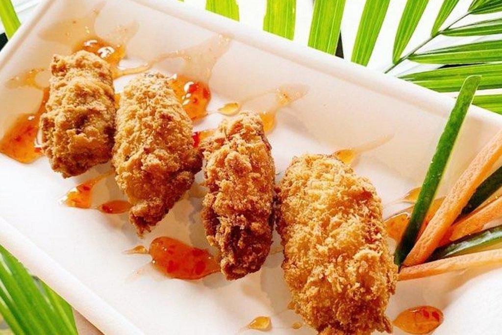 A10. Fried Kaki (Fried Oysters) · Deep fried Oysters with Spicy tangy sauce