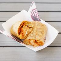Buffalo Cali Burrito · Our famous Buffalo fries, made how you like it, then wrapped in a warm tortilla.
