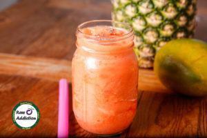 16 oz. Strawberry Classic Smoothie · Strawberry, banana, pineapple, agave, garnished with chia seeds.