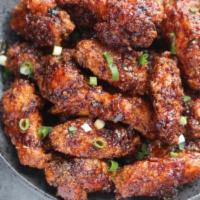 E11 Korean Fried Chicken Wings (6 pcs) · Your choice of spicy or soy garlic flavor