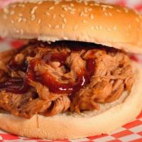 BBQ Pork Sandwich · Slow smoked and lightly sauced.