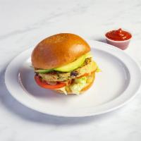 Quinoa Burger · Lettuce, tomato, avocado and honey mustard. Served on a toasted brioche bun.