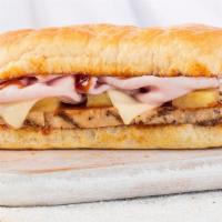BBQ Chicken Breast and Cheese Sandwich · 