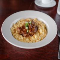 Short Rib Mac and Cheese · Made to order mac and cheese topped with 5 hour slow cooked short rib.