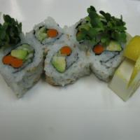 Vegetable Roll · Cucumber, avocado, radish sprouts and yama gobo.