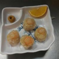 Shrimp shumai · 4pcs steamed shrimp dumpling