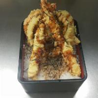 OR3. Ten Don · Shrimp and veggie tempura over rice.