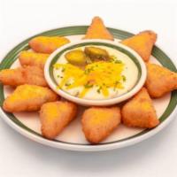 Jalapeno Cheese Grit Bites w/ Dipping Sauce · Jalapeno Cheese Grit Bites w/ Dipping Sauce
