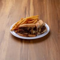 Cheese Steak · Thinly chopped steak topped with provolone cheese. Choice of chicken or steak served on a fr...