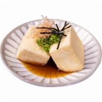 Agedashi Tofu · Crispy Tofu served in broth 