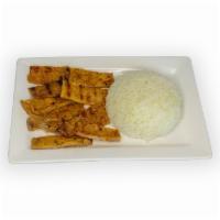 Kids Rice · Choice of charbroiled pork, chicken or beef; charbroiled shrimp $1.50 extra; kids orders com...