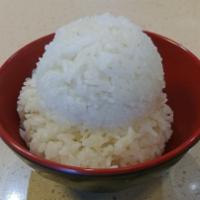 Sushi Rice · Rice seasoned with mirin.