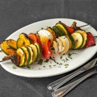 Grilled Vegetables Platter · Served with Israeli salad. 