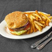 Kids 6 oz. Beef Burger · Ground or chopped beef patty. 