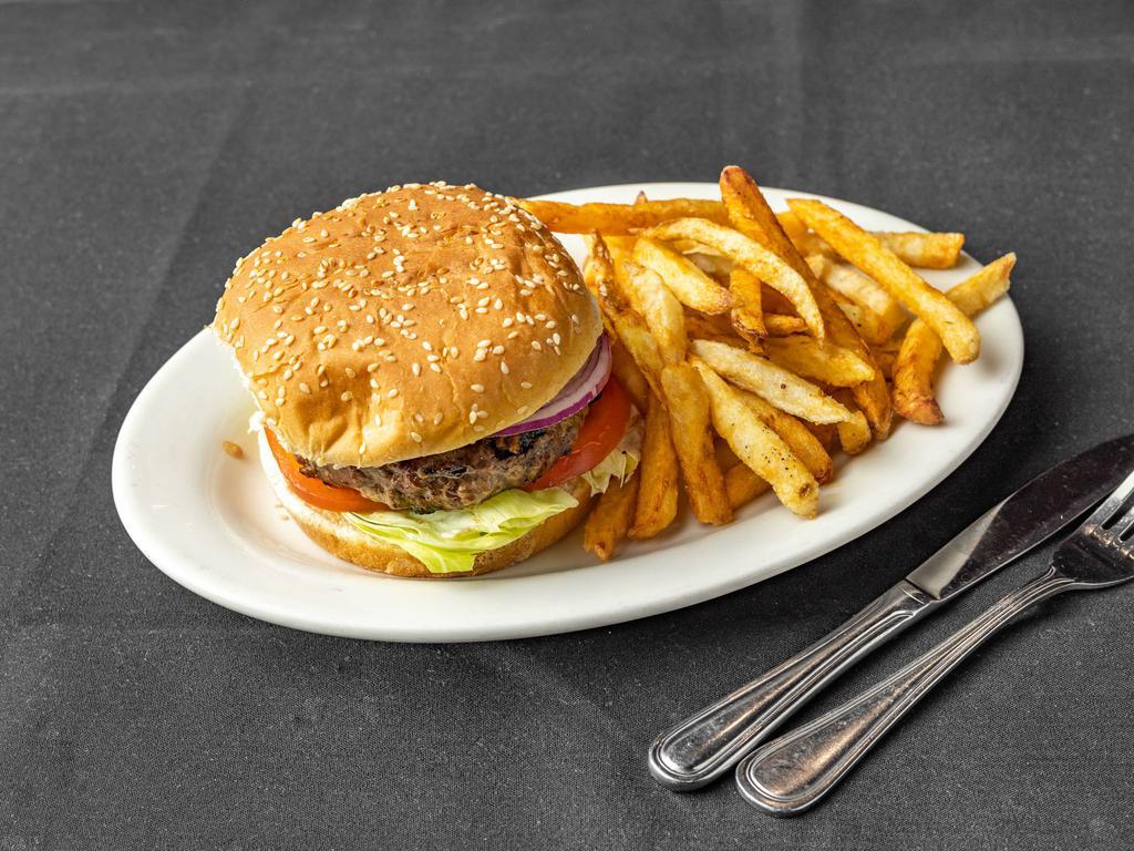 10 oz. Beef Burger · Ground or chopped beef patty. 