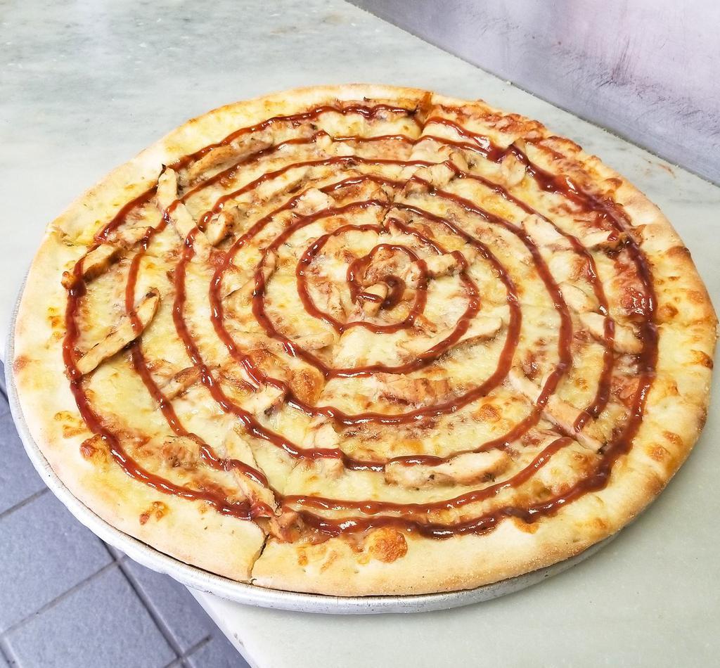 BBQ Pizza · Chicken and BBQ sauce.