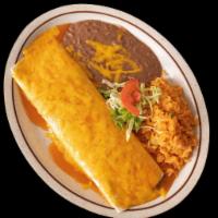 Chile Verde Burrito · Tender pieces of pork slowly cooked in a tasty green sauce.