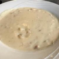 Clam Chowder Soup · Our homemade New England style clam chowder.