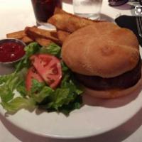 West Side Burger · 10 oz. certified Angus beef burger on a toasted kaiser roll with lettuce and tomato. Served ...