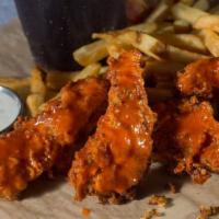 Buffalo Chicken Tenders · Get your spice on. Our hand-breaded tenders topped with buffalo sauce for that extra bit of ...