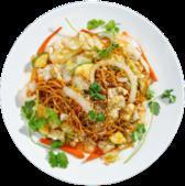 Vegetable Yakisoba · Chopped zucchini, onion, carrot, & cabbage stir fried with wheat noodles.