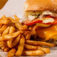 Create Your Own Burger · A juicy beef patty. Dressed with mayo, lettuce, tomatoes, and pickles with choice of additio...