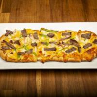 Flatbread - Philly · Truffle Oil - Mixed Cheddar Cheese - Red Onions - Green Bell Peppers*SORRY but NO changes ca...