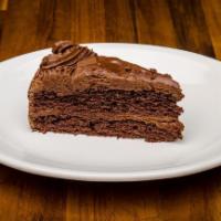 Dessert - Chocolate Cake · An incredibly rich chocolate chip brownie, severed warm with Vanilla Ice Cream and topped wi...