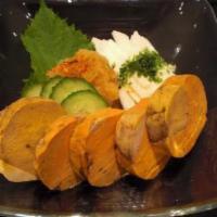Ankimo Sashimi · 6 pieces of sashimi.