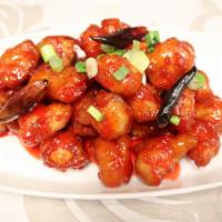 A19. Orange Chicken · Battered deep-fried chicken with special sweet, tangy sauce and green onion.