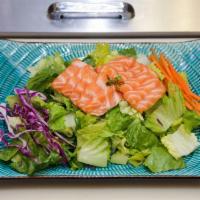 Salmon Vegetables · Salmon sashimi salad.