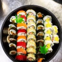 Catering 1 · California roll,shrimp roll,masago roll,Unagi roll and ahi&salmon roll