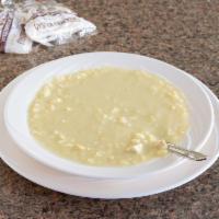 Avgolemono (Greek) SOUP · Chicken, egg, lemon and rice . It's small and light yet nutritious and filling at the same t...