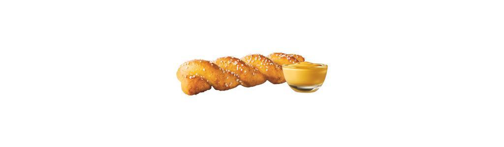 Soft Pretzel Twist · A soft pretzel twisted into a tasty treat and served with Signature Cheese Sauce!