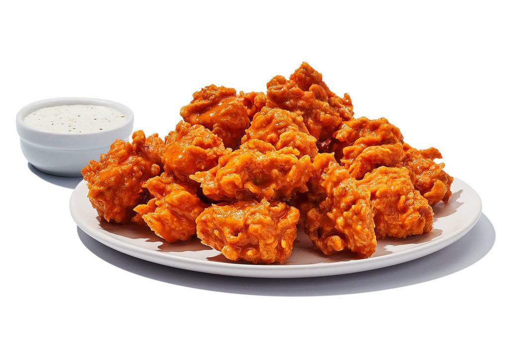 10 Pieces Boneless Wings Platter · 10 hand-battered and breaded boneless wings tossed in choice of sauce or dry rub. Include 1 choice of dressing. 