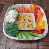 Chicken Veggie Platter  · Assortment of vegetables with a 8 oz Chicken Bang Dip. 