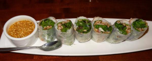 Shrimp Rolls · Grilled pork, mint, vermicelli wrapped in rice paper.