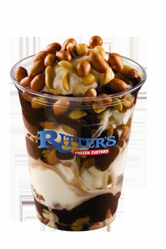Grizzly Cub Special Sundae · Hot fudge and Spanish peanuts. Add extra toppings for an additional charge.