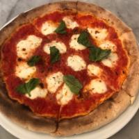Margherita Classica Pizze · Mozzarella, tomato and basil.