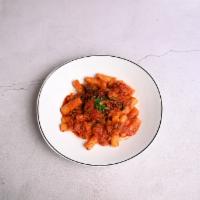 Pappardelle Bolognese · Our meat sauce, sauteed with mushrooms, onions, fresh garlic and wine.